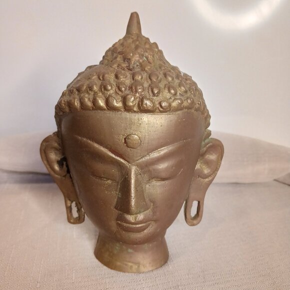 India Other - Numbered Brass Buddha Head